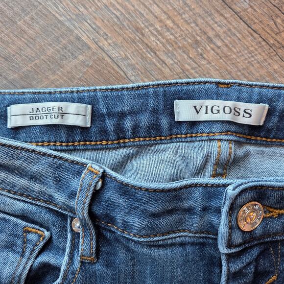 Vigoss Women's Straight Leg Jeans - Blue - Picture 5 of 6